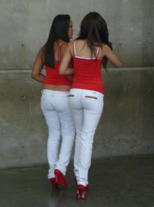 Goddesses In Tight White Pants